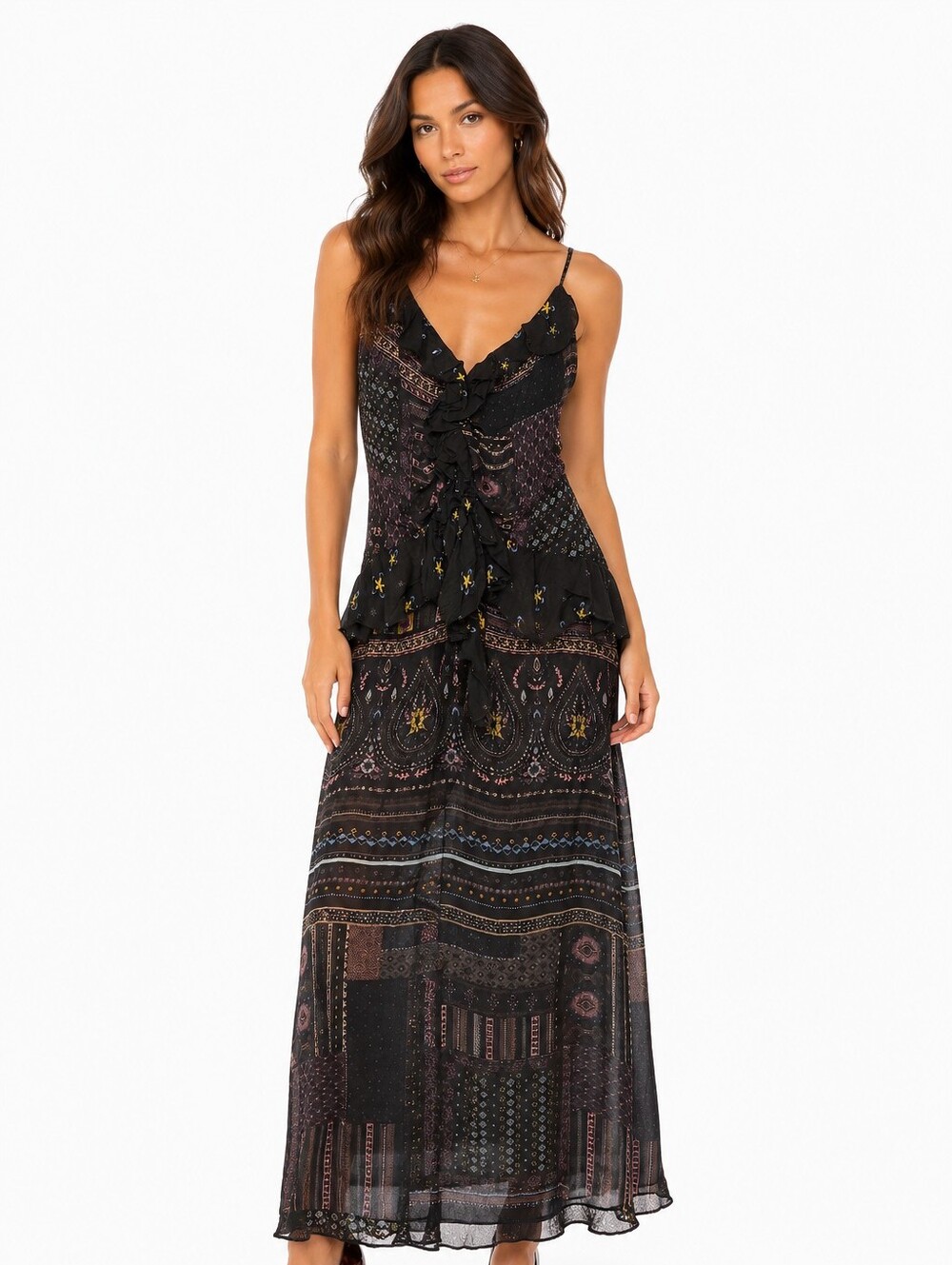 Anthropologie Maxi Dress | S | Multi Color